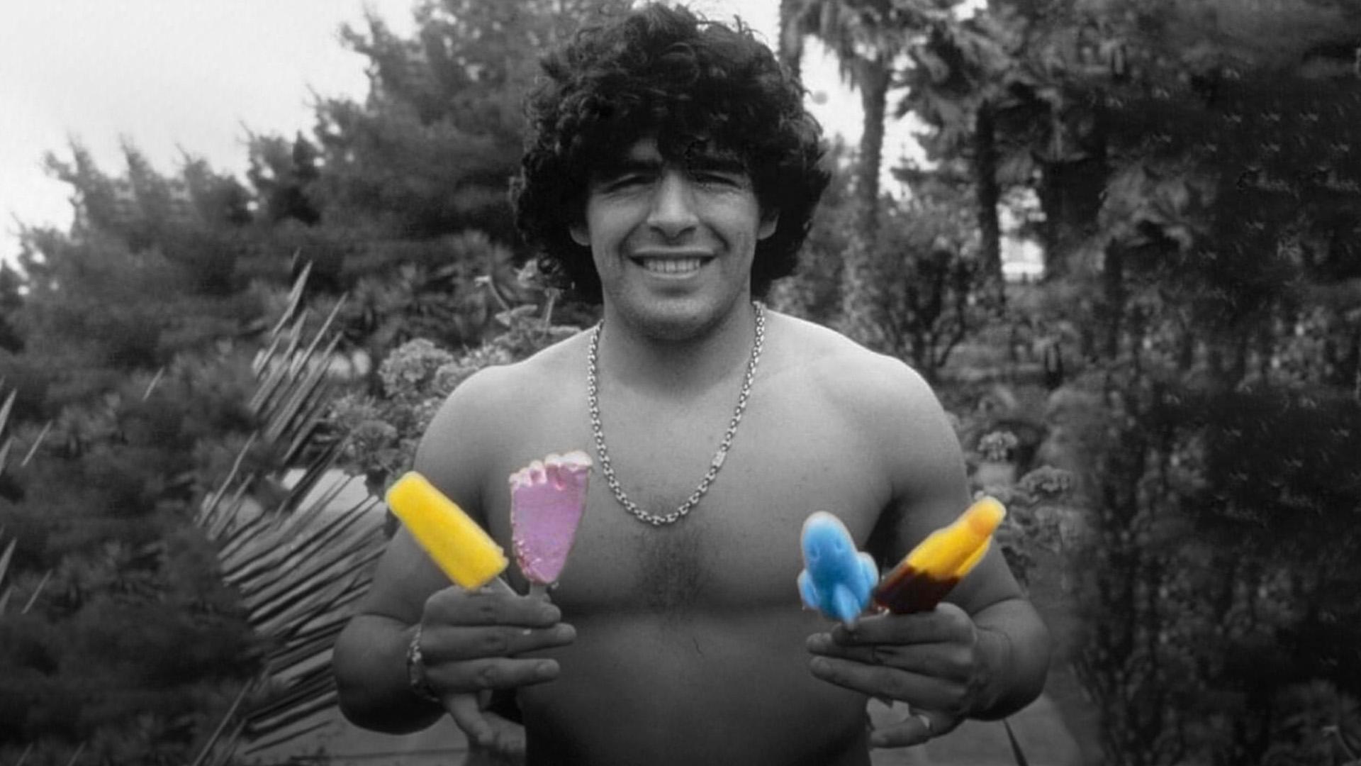 Diego holding icecream